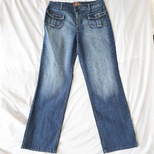 Boom Boom Jeans USA Woman's Junior Size 12 4- Pockets Two Tones